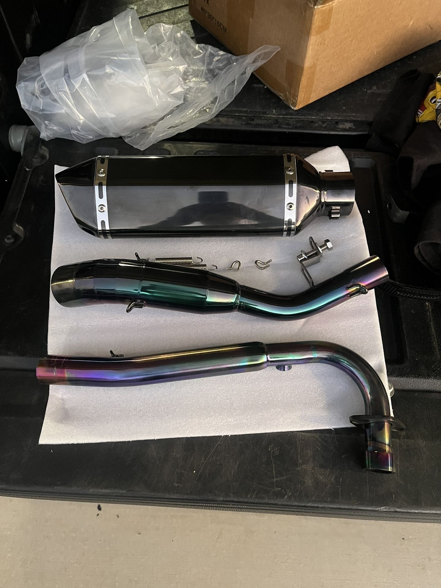 eBay Kawasaki Z125 Pro Exhaust