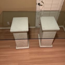 Modern Glass Top Dining Table – Seats 6–8 