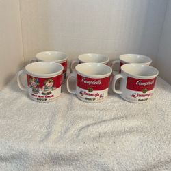 6 Vintage Campbell’s Soup Mugs