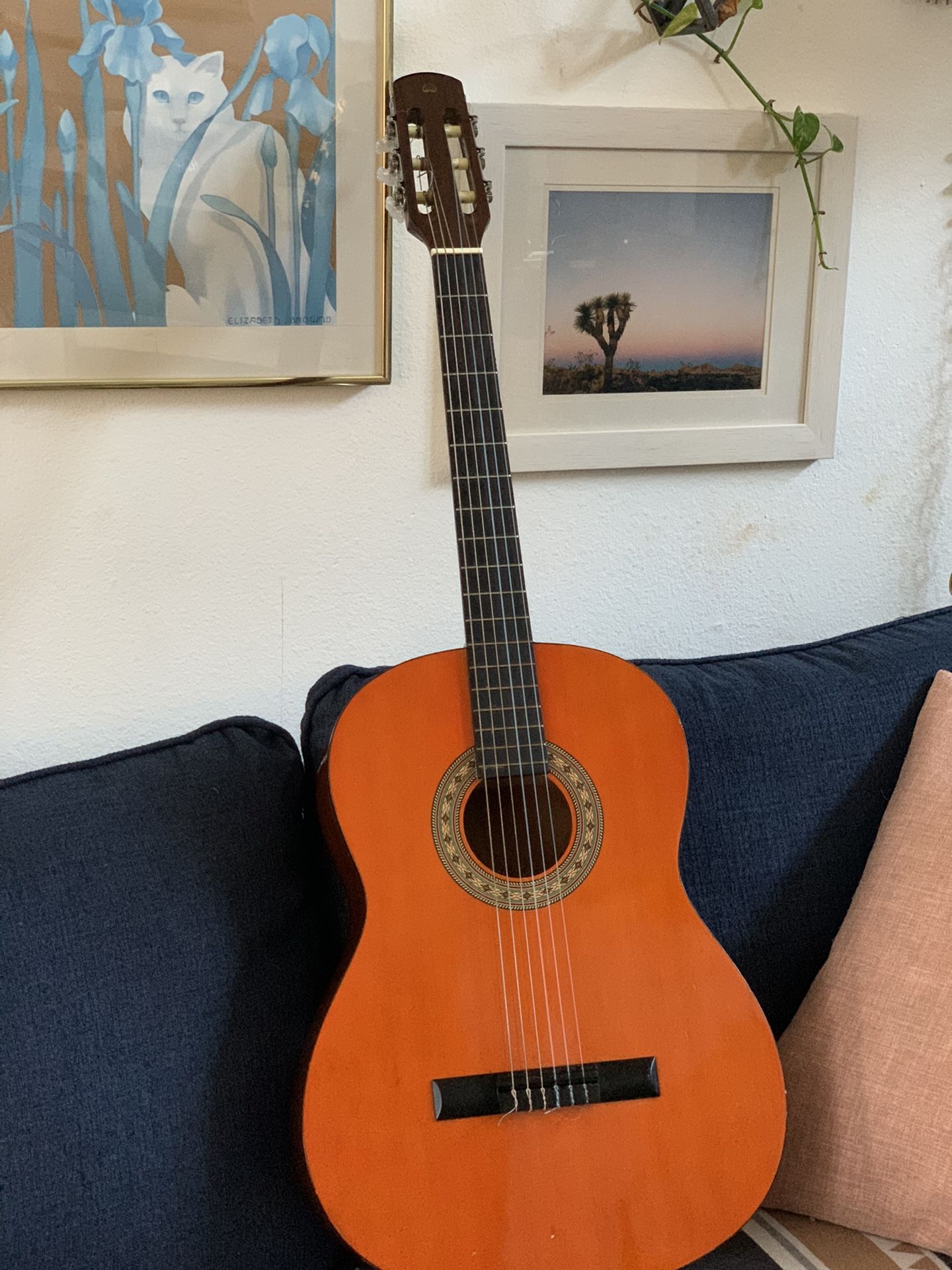 Vintage 1980’s Hondo Classical Acoustic Guitar H644 w/ soft case / gig bag