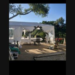 Tent Party Event Revival Shelter Rehearsal 10x20 New Enclosed Window Removable Side Walls Or Open  Stabilizer Material Weatherproof Strong  Dunwoody 