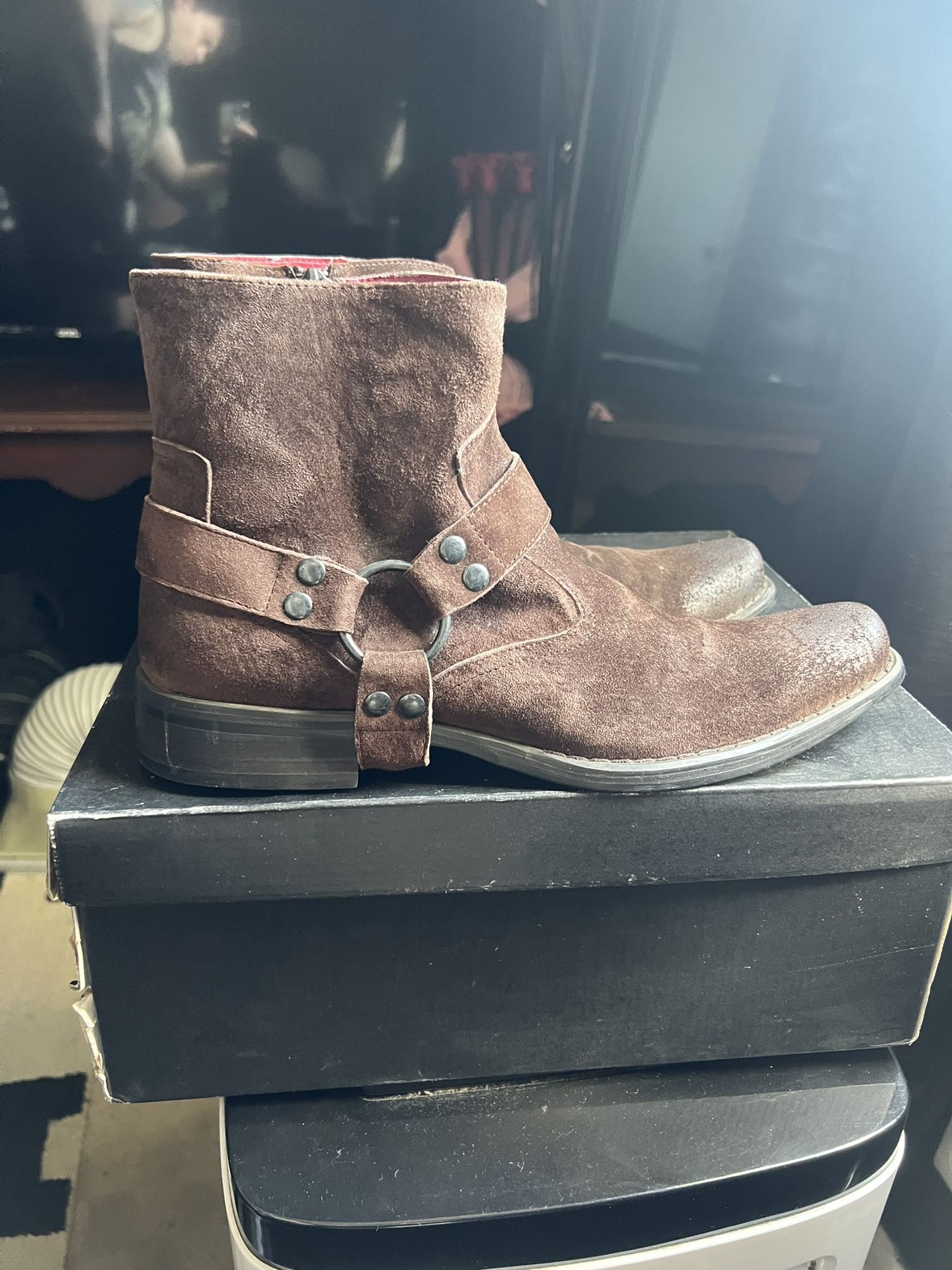 Brown Boots Harness Western