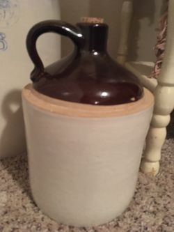 Primitive Moonshine Crock Jug