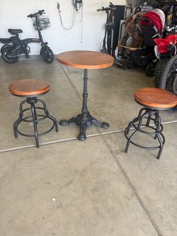 3 piece bar table set