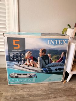 Intex Excursion 5 Inflatable Boat Set – Never Used