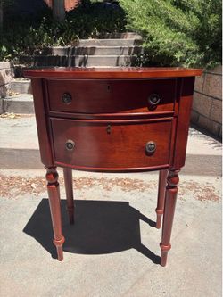 Mahogany Table with locking drawers