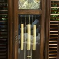 #17 Traditional Wood Grandfather Clock with Moon Phase Dial