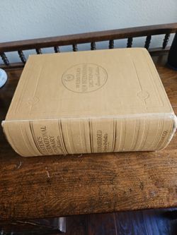 Webster's New International Dictionary 1958 Second Edition Unabridged