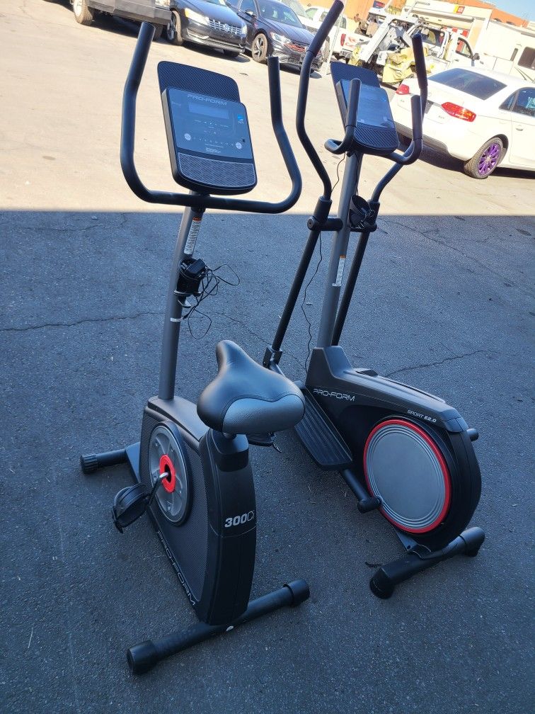 Proform Sit up Exercise Bike and Elliptical combo 100$ for both