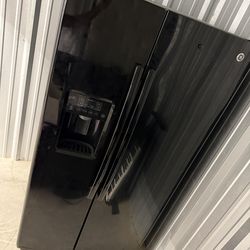 Side By Side Black Refrigerator