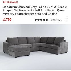 Charcoal Grey Sectional Sofa