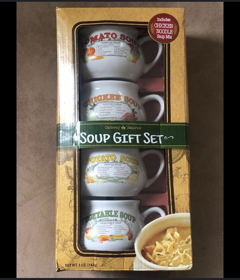 Caraway Nostalgic Soup Bowls Box Gift Set