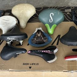 14 Assorted Bicycle Seats $10 