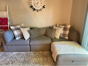 Grey modular couch