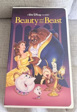 Disney beauty and the beast VHS without the blanket