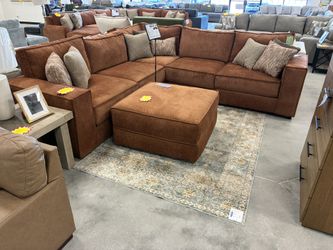 Rust Sectional Modular Couch