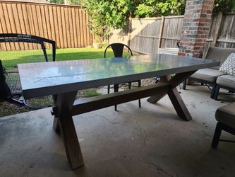 Pottery Barn Outdoor Farmhouse Dining Table