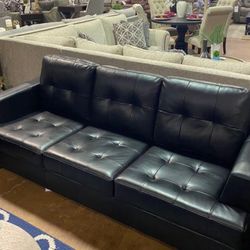 Black Leather Sofa