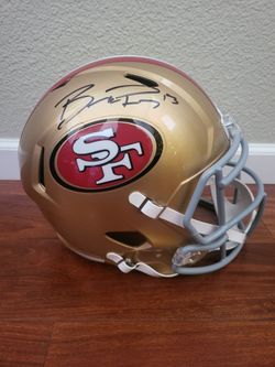 Brock Purdy signed helmet