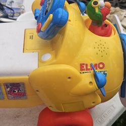 Kiddieland Sesame Street Elmo's Plane Light & Sound Activity Ride-On,  Like New