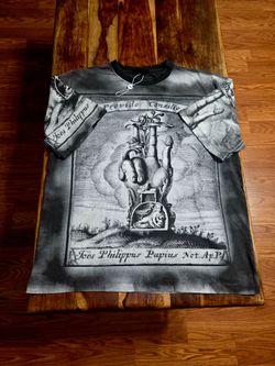 Yep Streetwear Men's Gray Smoke Wash Graphic Tee. Size Large