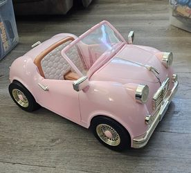 Our Generation Pink Retro car (fits American Girl  dolls)