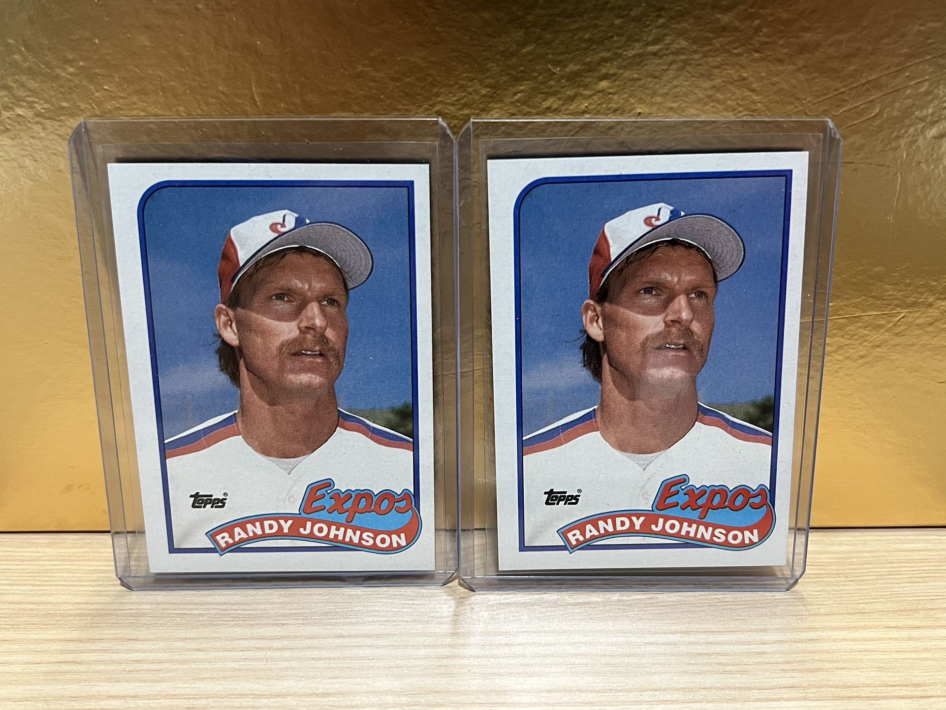 HOF Randy Johnson Rookie Baseball Card (1989 Topps) 🔥🔥 Sharp Cards!! 