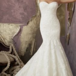 Strapless Mermaid Wedding Dress By Mori Lee