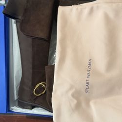 Stuart Weitzman 5050 Boot Brown Suede Size 5