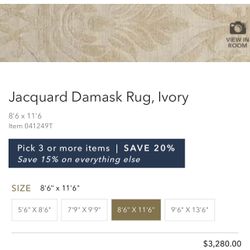 Ethan Allen - Jacquard Damask Rugs