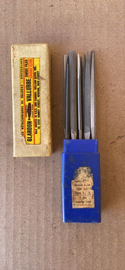 12 PCs Swiss Files With Box  Glardon Vallorbe 