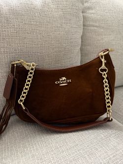 Coach Brown Suede Shoulder Bag Dupe