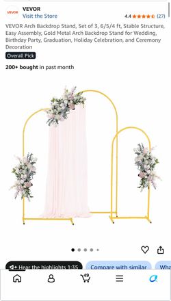 3 Piece Backdrop Arch