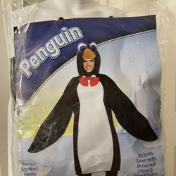 NWT Rasta Imposta Lightweight Penguin Costume, Black/White, One Size NWT