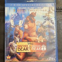 Walt Disney BROTHER BEAR & BROTHER BEAR 2 2-Movie Collection 3-Disc Special Edition Blu-Ray + DVD Combo Pack Set (2013 Edition)