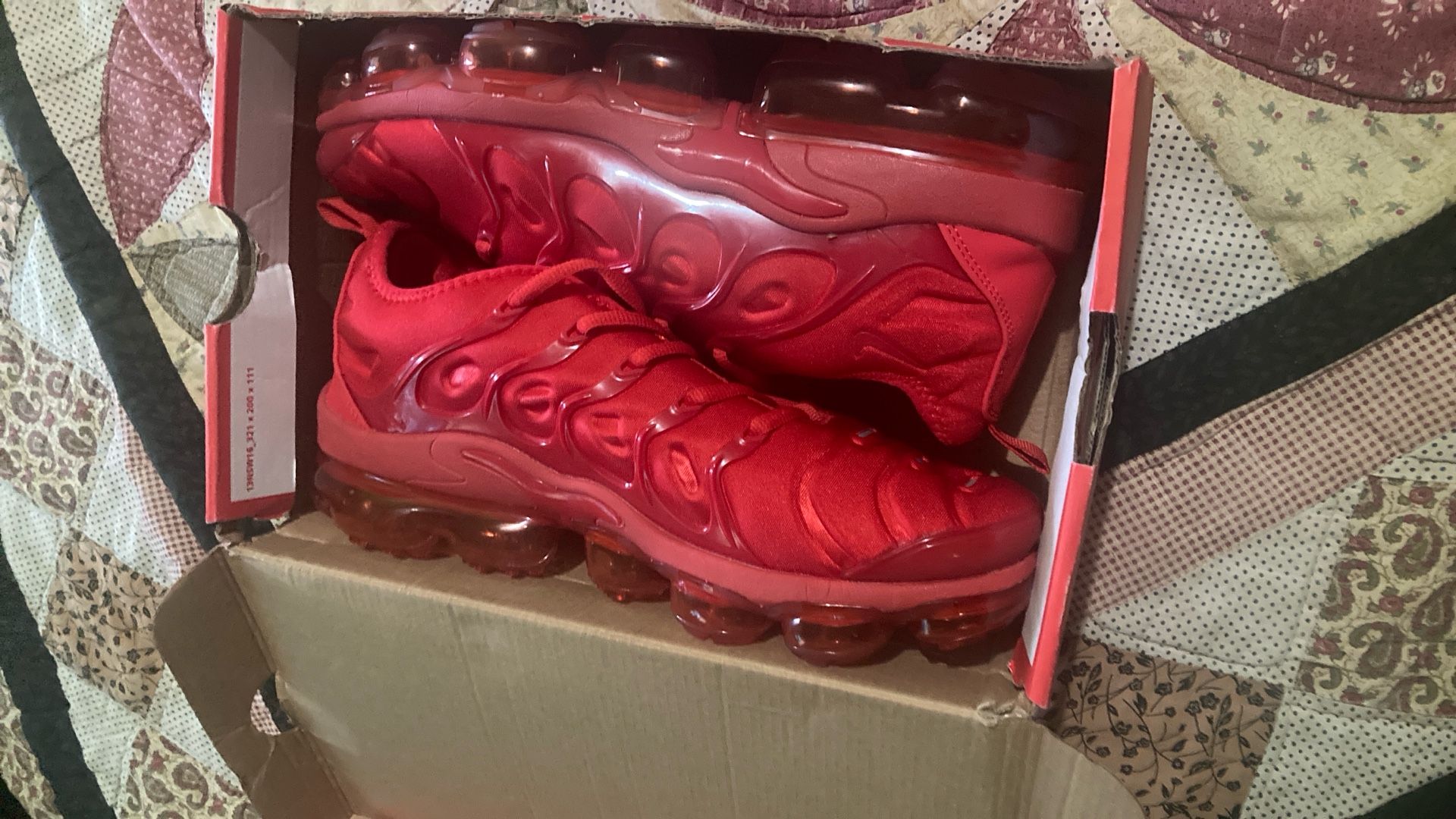 Triple Red Air Vapor max Plus (size10)