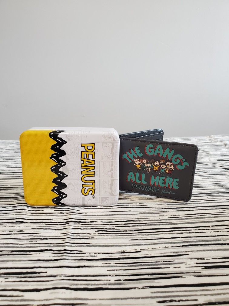 Peanuts Snoopy Vegan Leather Wallet with the Peanuts Gang