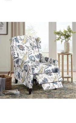 Upholstered Wingback Recliner Chair