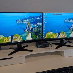 (2) Acer 1080P LED Monitors - Model G247HYL