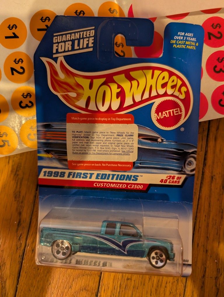 1998 Hot Wheels 1st Edition Custom C3500 OBO