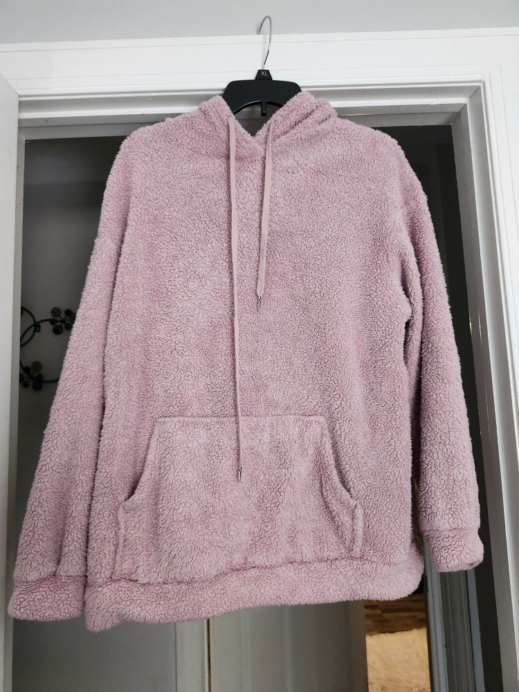 Ladies Fleece Hoodie Size Large Very Comfy