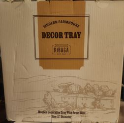 Modern farmhose decor tray