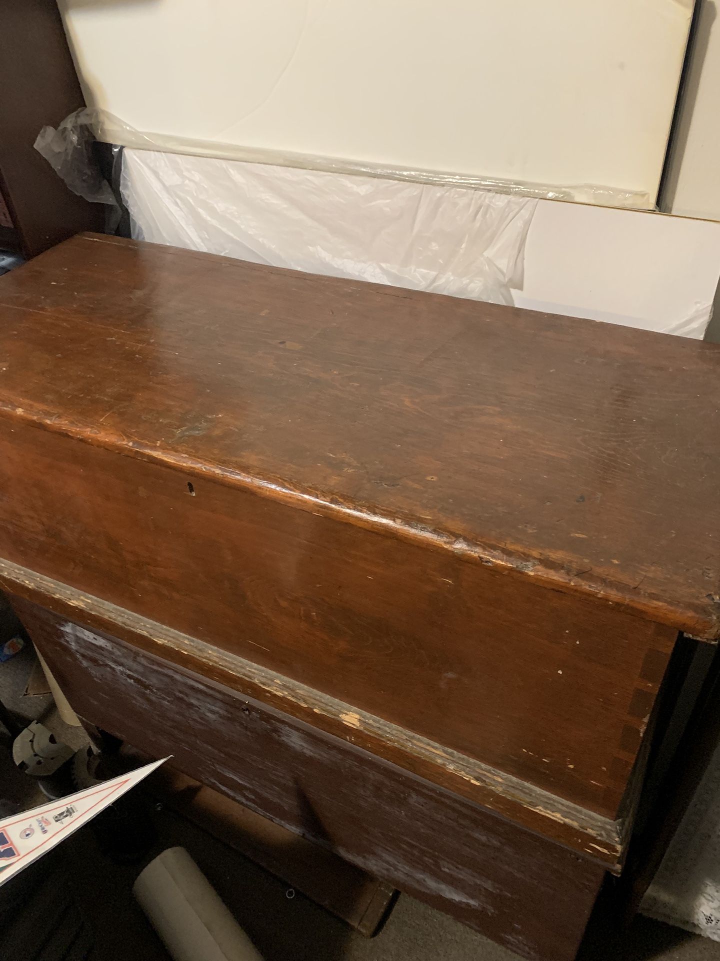 Antique 6 Board Blanket Box