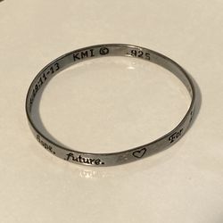 KMI Sterling Silver 925 Bangle Bracelet Vintage Jewelry 