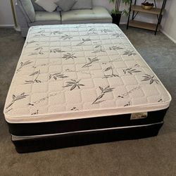 12 Inch Bamboo Mattress And Boxspring🆕🎍