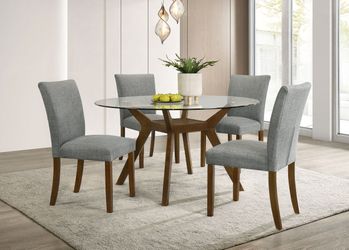 Paxton Brown / Grey Dining Set