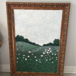 Antique landscape painting