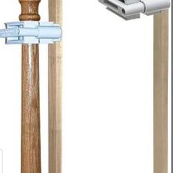 No Hole - (Stairway Baby Gate Mounting Kit). - Fits Posts from 2 3/4 inches to 3 1/2 inches Wide