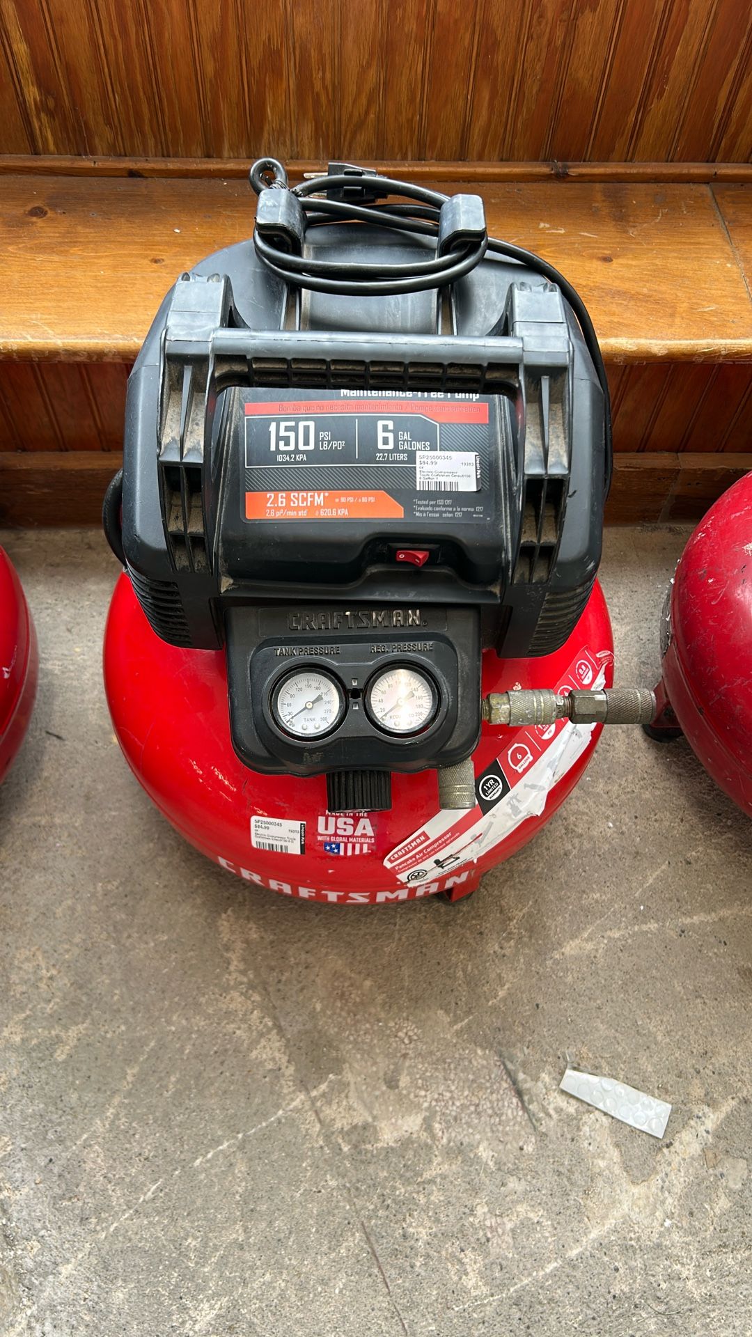 Craftsman Compressor 6 Gallon
