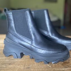 New Sorel Waterproof Women’s Brex Chelsea Boot Black Size 8